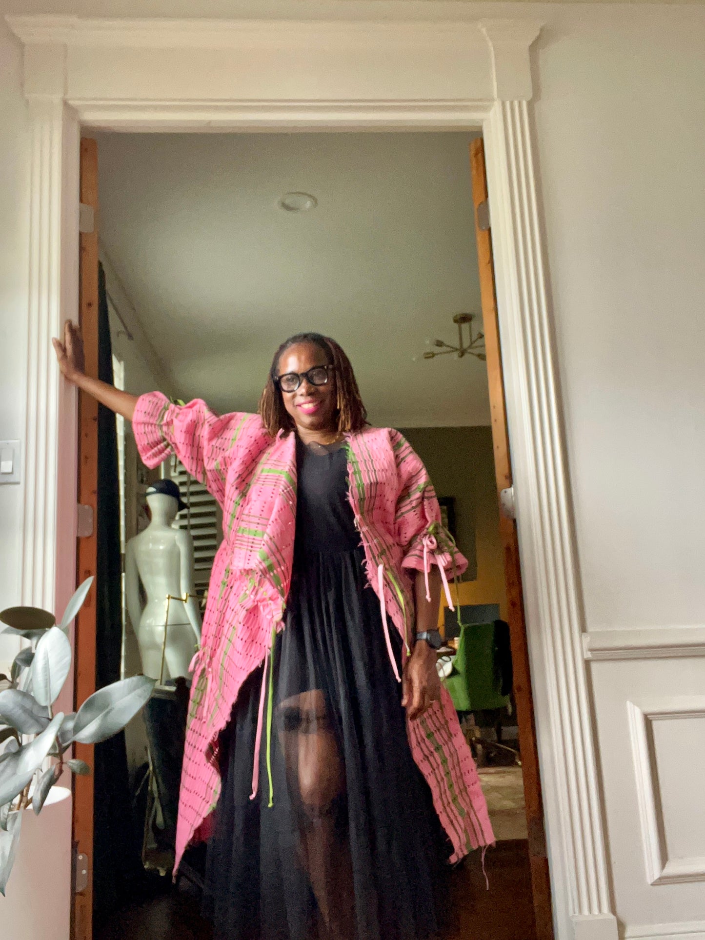 ITUEN BASI Morinsojo Pink Coat Dress