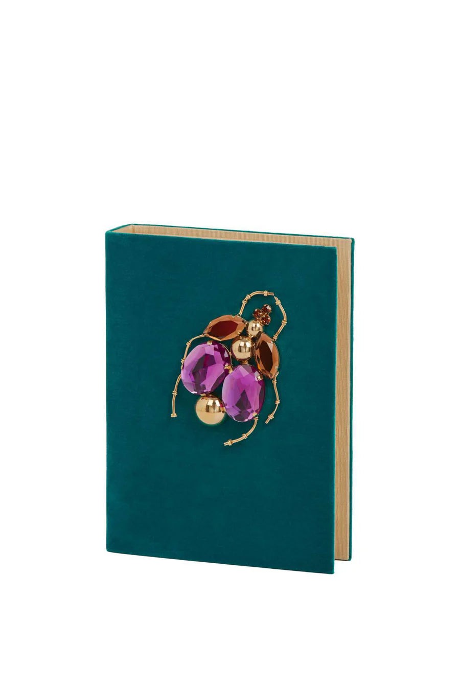 LARALLAN Tofe Turquoise Book Clutch