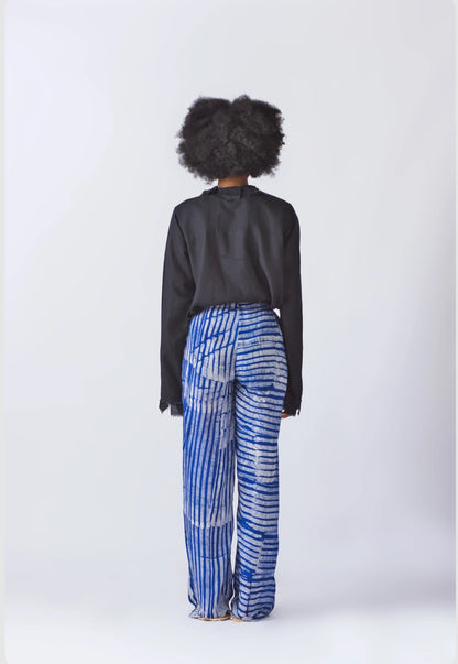 EKI KERE Blue Cotton Pants