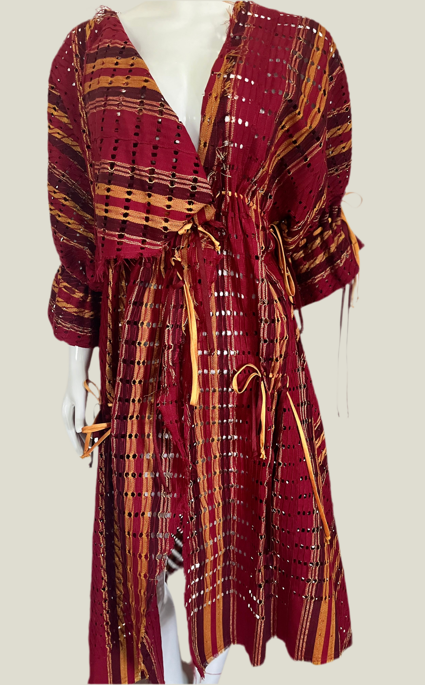 ITUEN BASI Morinsojo Red Coat Dress