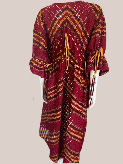 ITUEN BASI Morinsojo Red Coat Dress