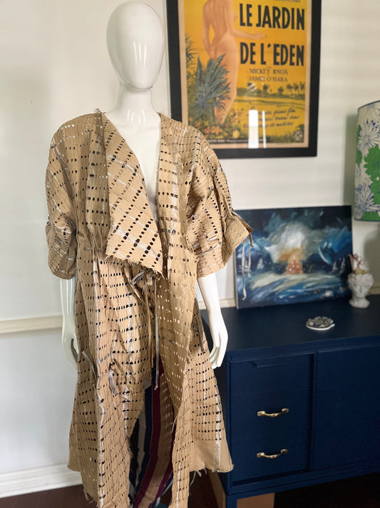 ITUEN BASI Morinsojo Beige Coat Dress