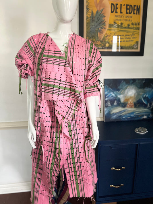 ITUEN BASI Morinsojo Pink Coat Dress