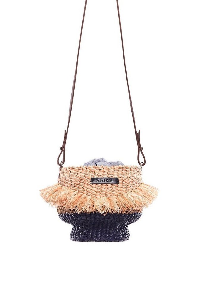 AAKS Baw Pot Natural Raffia Bag