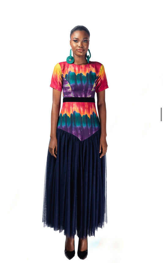 YESIDE LAGUDA Indigo Dress